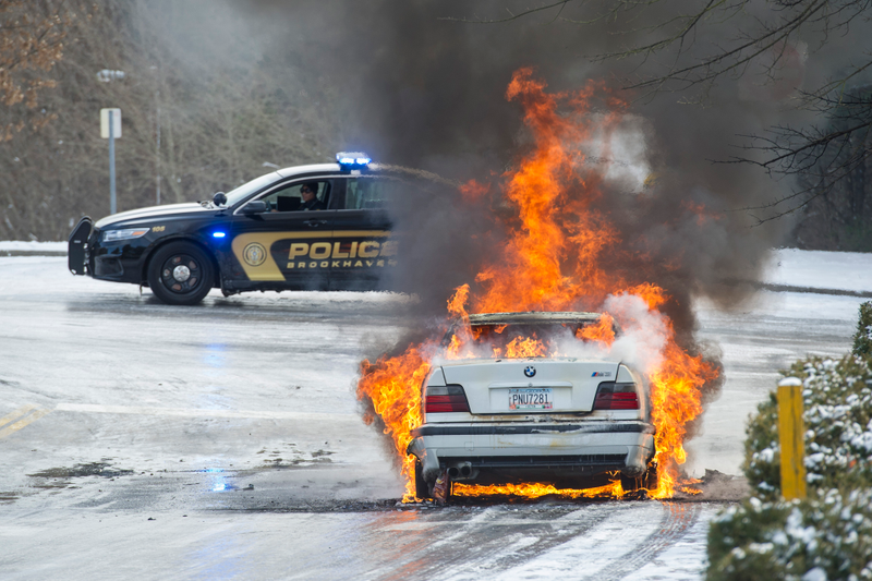 Illustration for article titled Here's Video Of The Burning Georgia BMW M3 Exploding